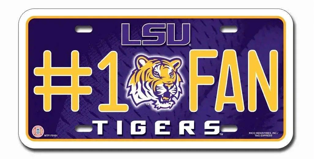  LSU Tigers License Plate #1 Fan -  ToylandEU™