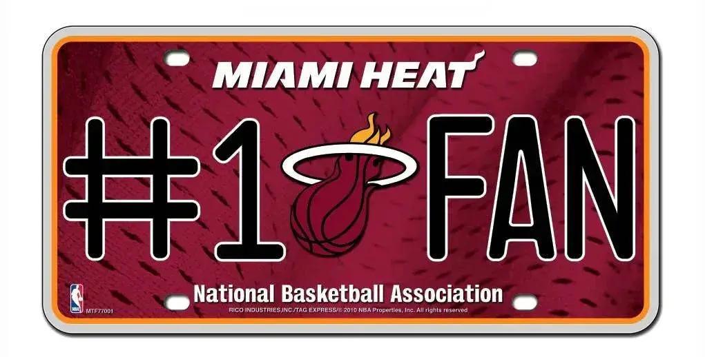  Miami Heat License Plate #1 Fan -  ToylandEU™