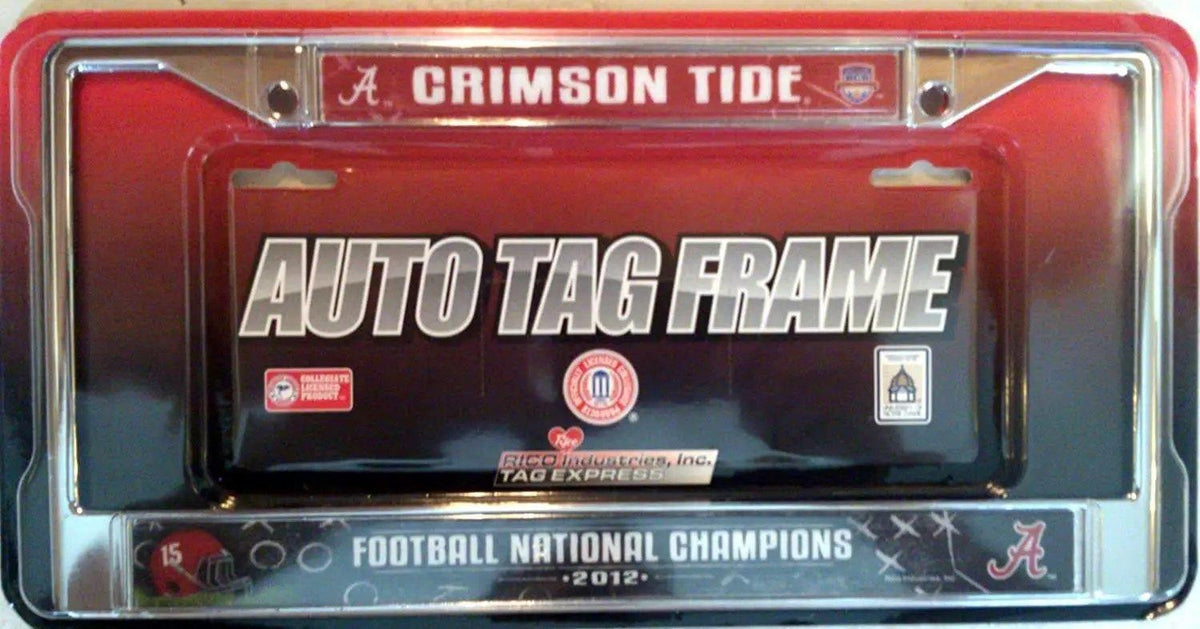  Alabama Crimson Tide License Plate Frame 2012 Champion -  ToylandEU™