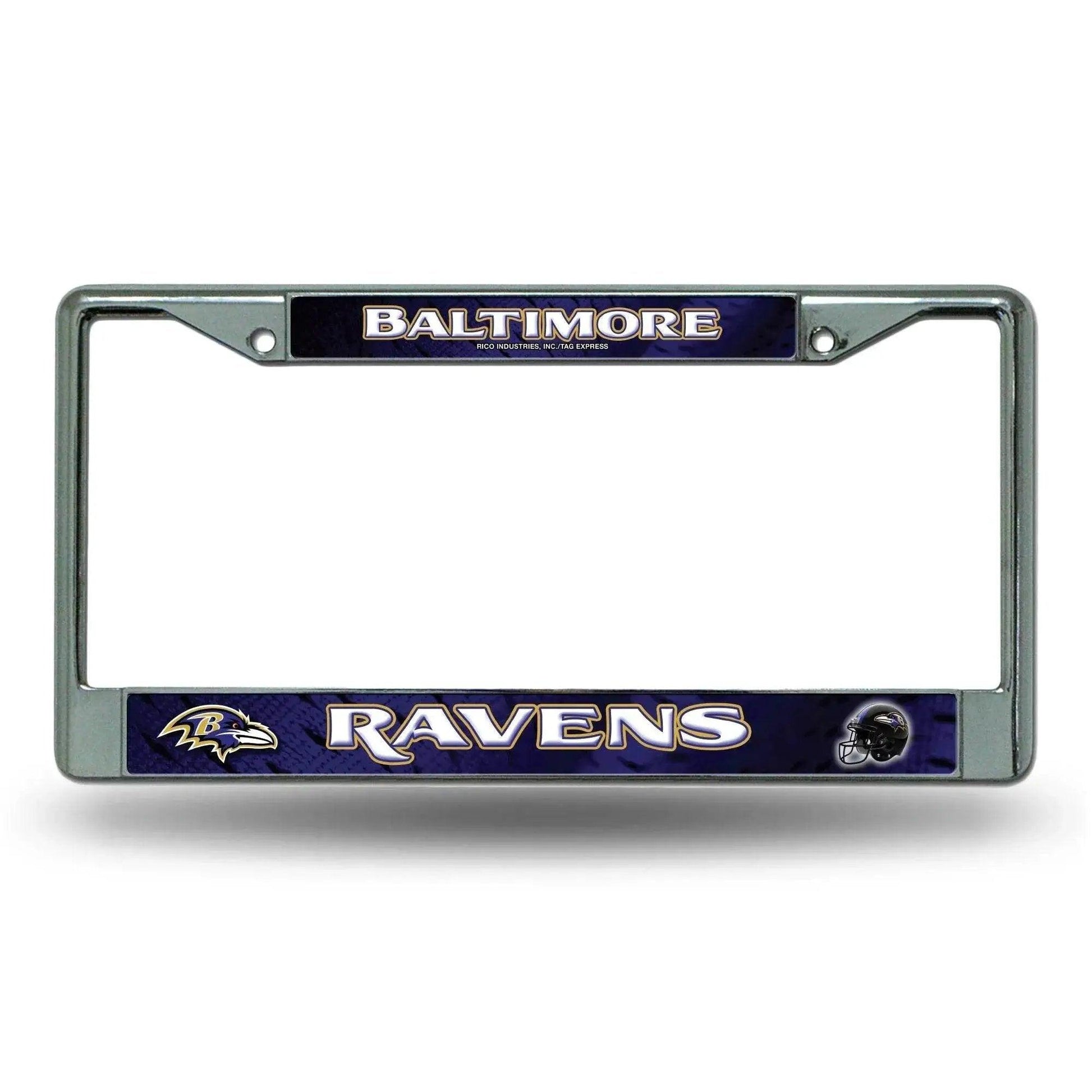  Baltimore Ravens License Plate Frame Chrome Printed Insert -  ToylandEU™