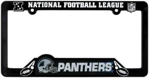  Carolina Panthers License Plate Frame Black Plastic -  ToylandEU™