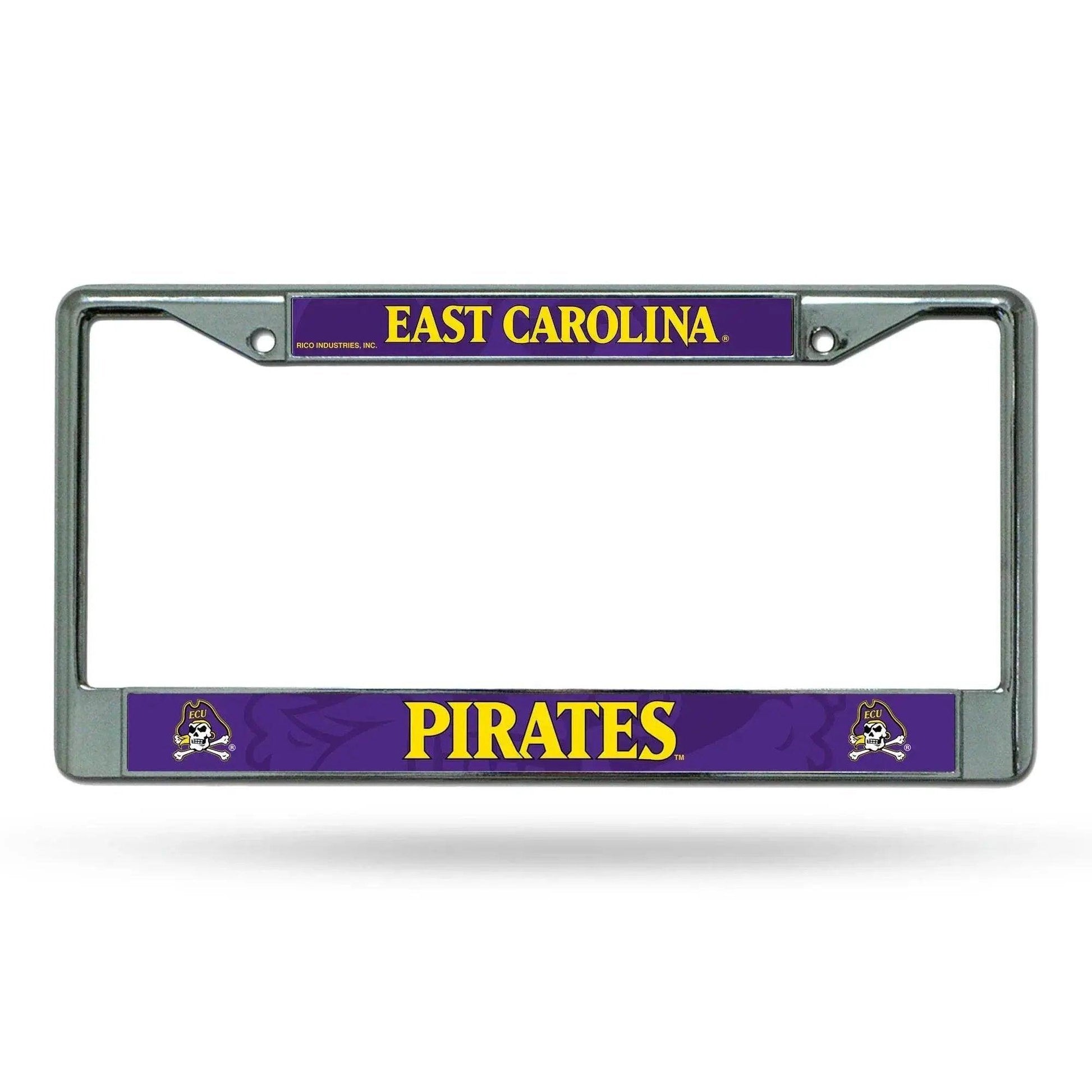  East Carolina Pirates License Plate Frame Chrome Insert -  ToylandEU™