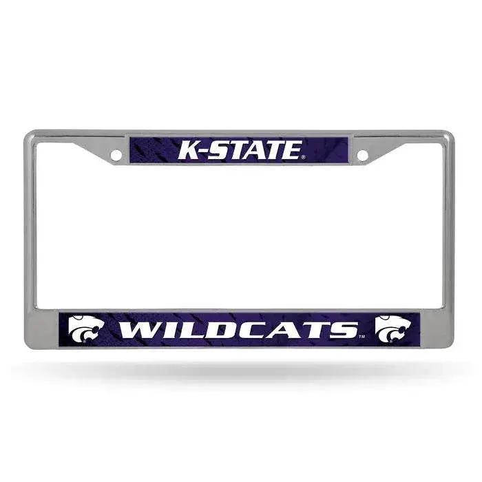  Kansas State Wildcats License Plate Frame Chrome Insert -  ToylandEU™