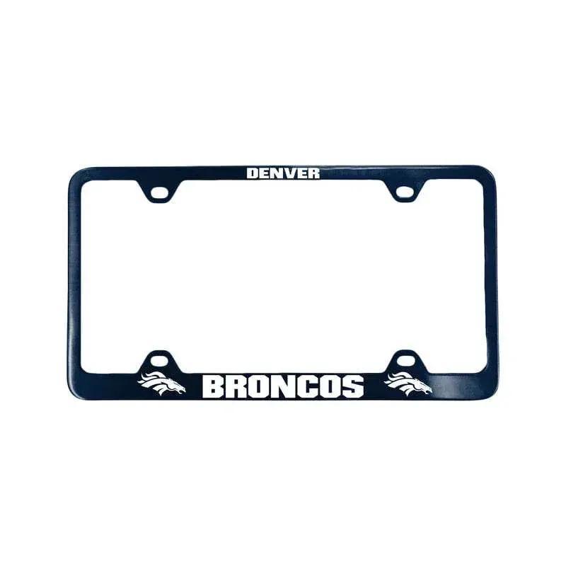  Denver Broncos License Plate Frame Laser Cut Blue Die Cast -  ToylandEU™
