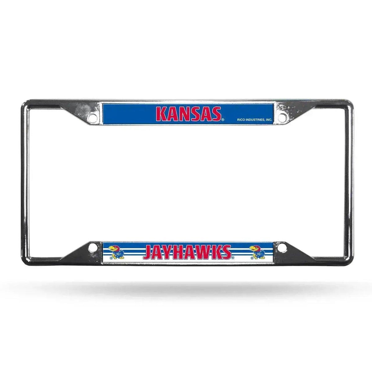  Kansas Jayhawks Chrome License Plate Frame EZ View Rico -  ToylandEU™