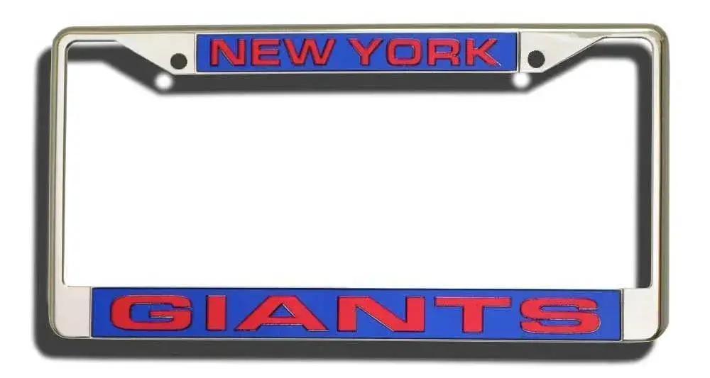  New York Giants License Plate Frame Laser Cut Chrome -  ToylandEU™