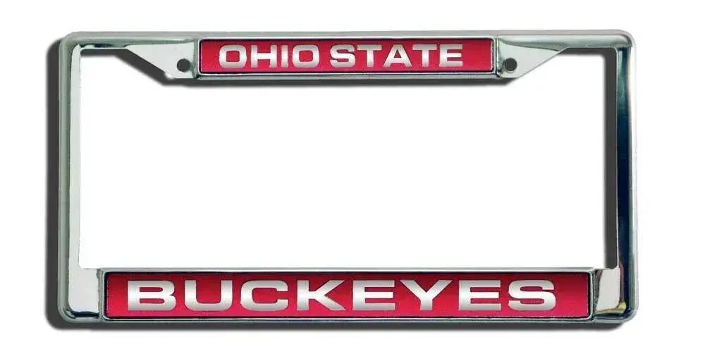  Ohio State Buckeyes License Plate Frame Laser Cut Chrome -  ToylandEU™