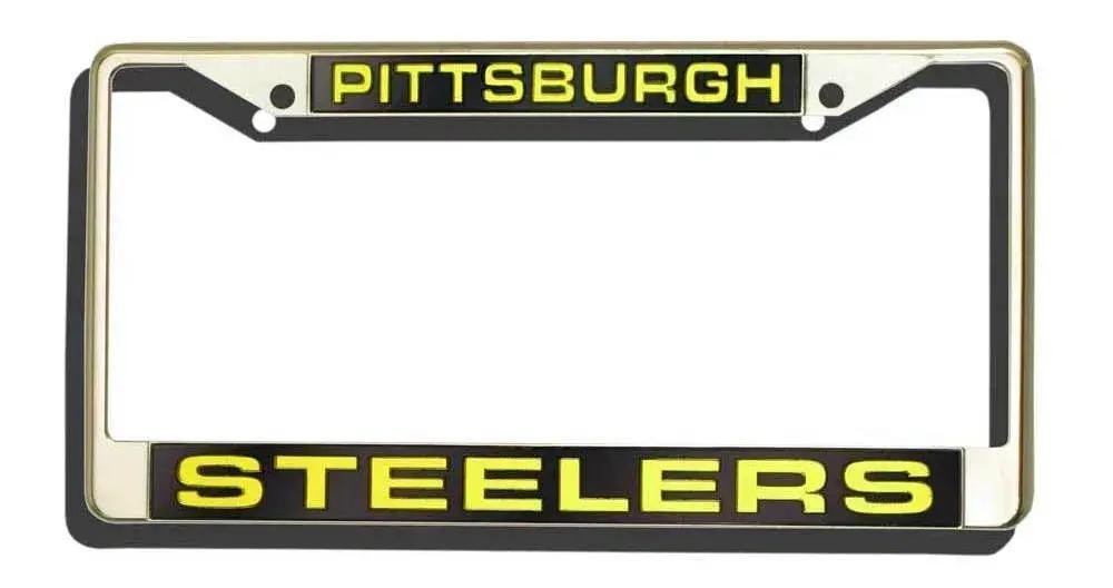  Pittsburgh Steelers License Plate Frame Laser Cut Chrome -  ToylandEU™