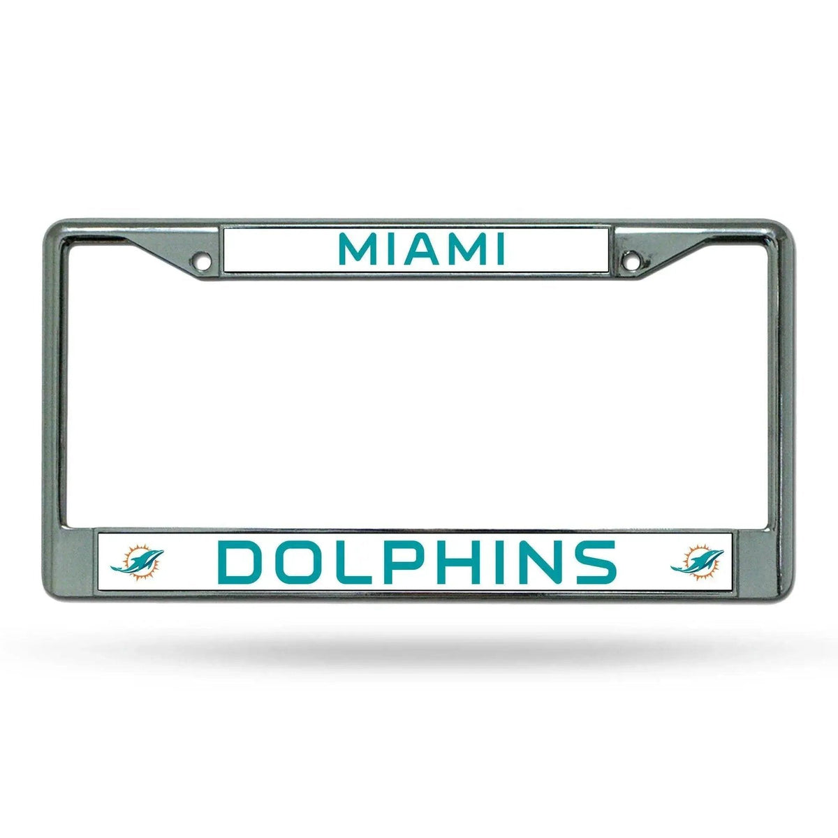  Miami Dolphins Chrome License Plate Frame Pre Drilled Holes -  ToylandEU™