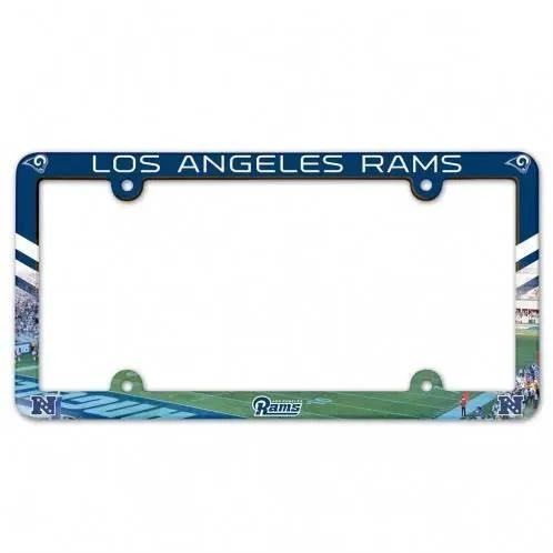  Los Angeles Rams License Plate Frame Plastic Full Color -  ToylandEU™