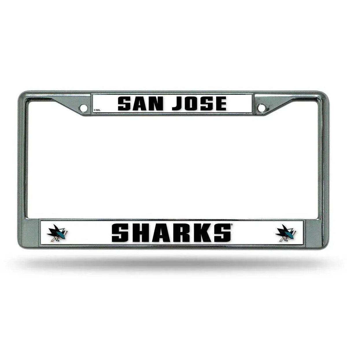  San Jose Sharks Chrome License Plate Frame Rico Industries -  ToylandEU™