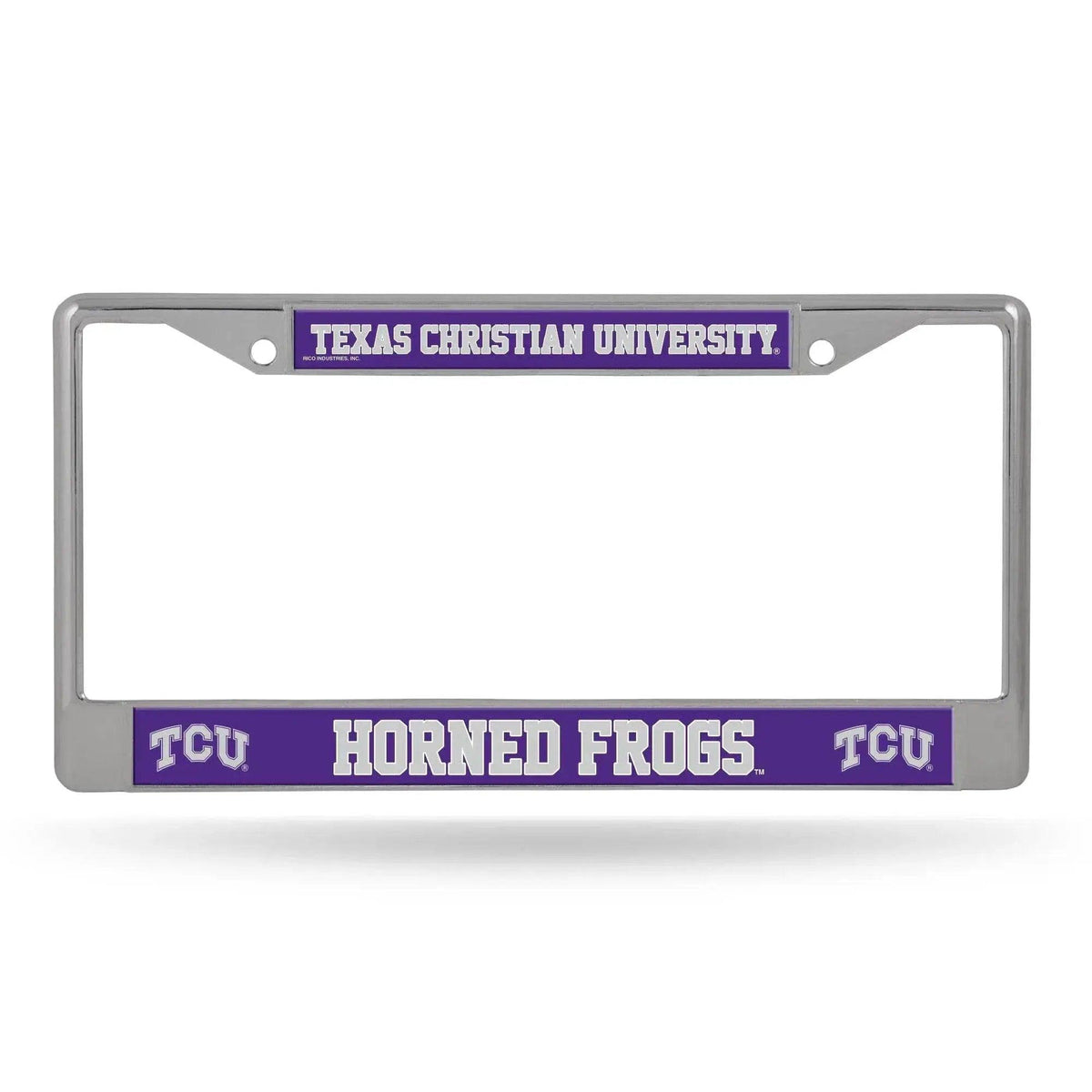  TCU Horned Frogs License Plate Frame Chrome Printed Insert -  ToylandEU™