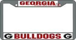  Georgia Bulldogs Chrome License Plate Frame With Logo -  ToylandEU™