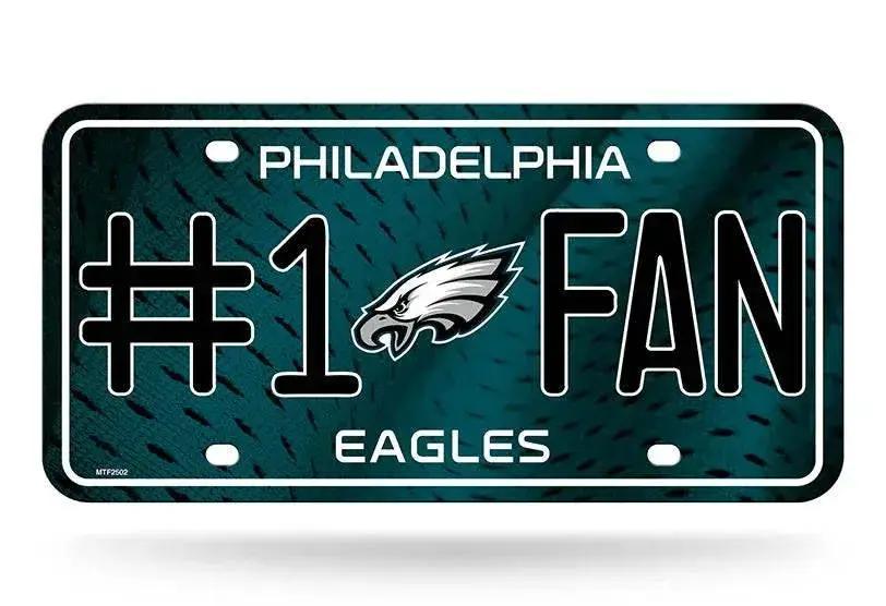  Philadelphia Eagles Aluminum License Plate Number One Fan -  ToylandEU™