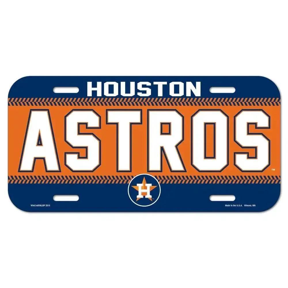  Houston Astros Licensed 6x12 Plastic License Plate USA Made -  ToylandEU™