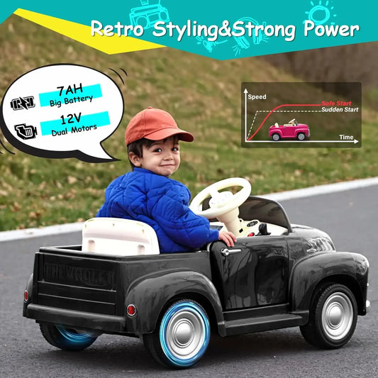 Licensed 12V Kids Ride On Car Chevrolet 3100 Remote Control - ToylandEU