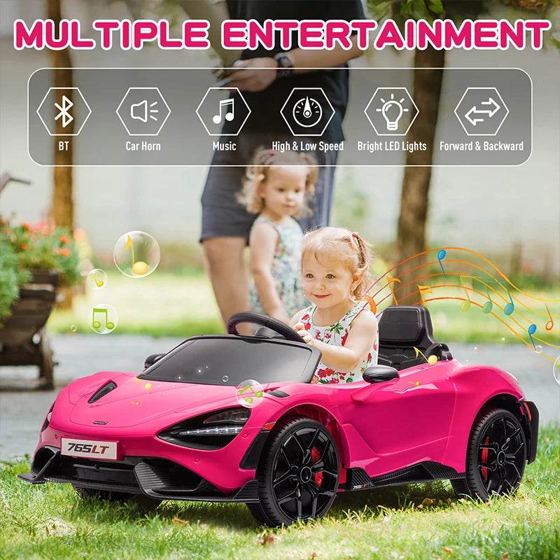 Licensed 12V McLaren 765LT Ride On Car Hydraulic Doors Kids - ToylandEU