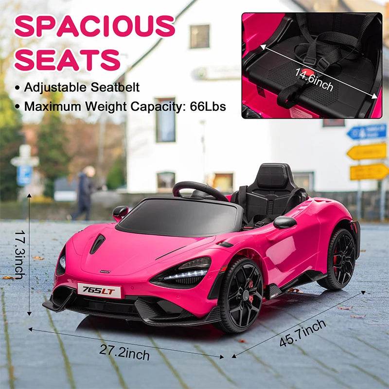 Licensed 12V McLaren 765LT Ride On Car Hydraulic Doors Kids - ToylandEU