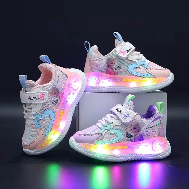 Licensed Disney Sneakers Light Up For Girls Casual Wear - ToylandEU