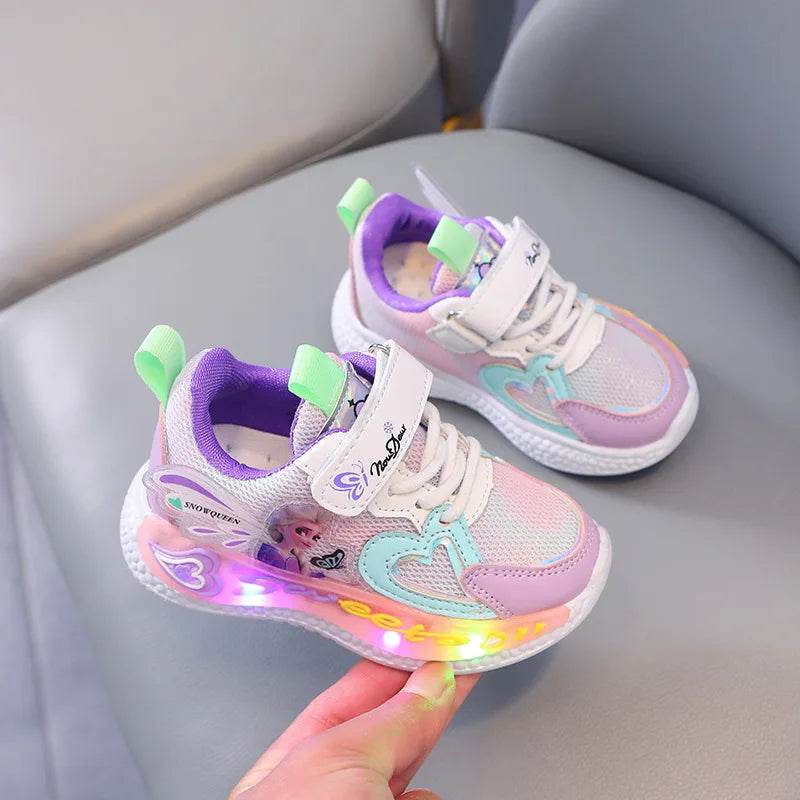 Licensed Disney Sneakers Light Up For Girls Casual Wear - ToylandEU