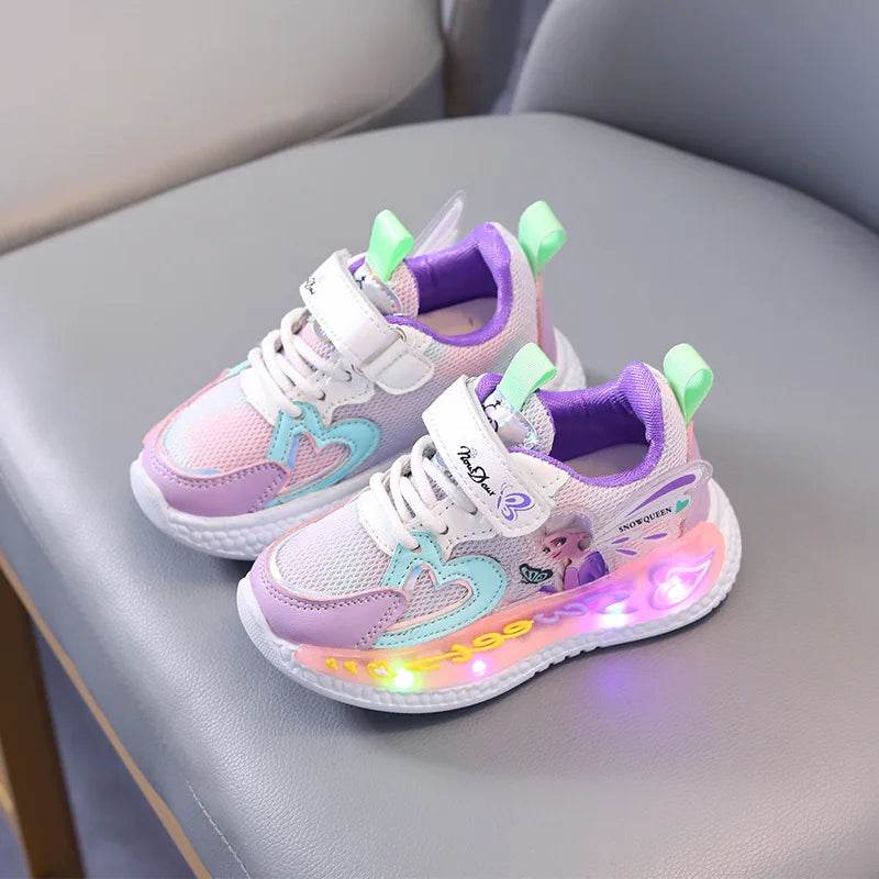 Licensed Disney Sneakers Light Up For Girls Casual Wear - ToylandEU