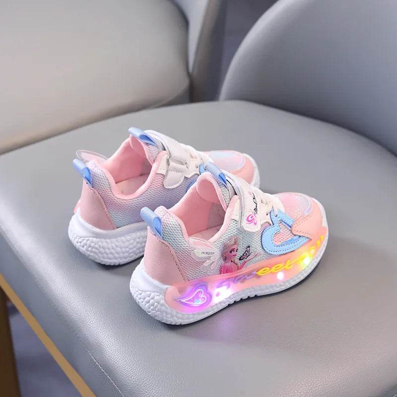 Licensed Disney Sneakers Light Up For Girls Casual Wear - ToylandEU