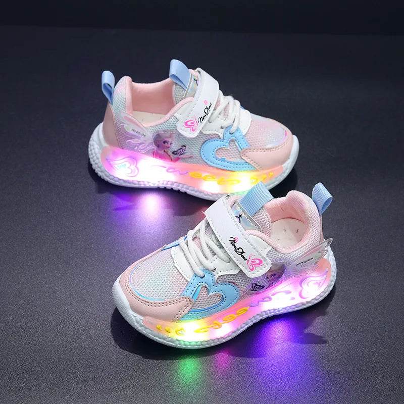 Licensed Disney Sneakers Light Up For Girls Casual Wear - ToylandEU