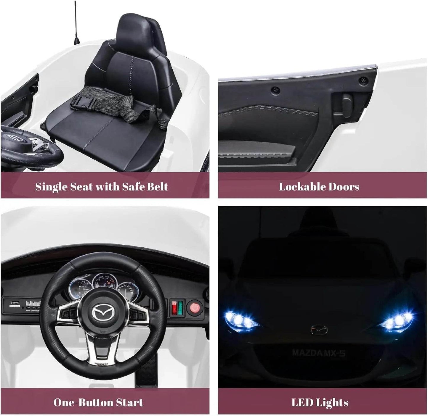 Licensed Kids Ride On Car Single Seat Remote Ages 3 To 12 - ToylandEU