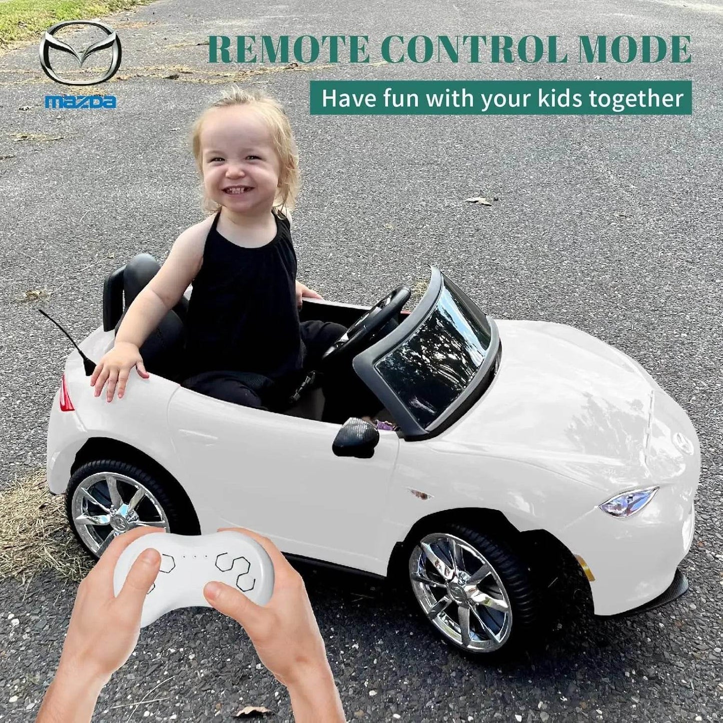 Licensed Kids Ride On Car Single Seat Remote Ages 3 To 12 - ToylandEU
