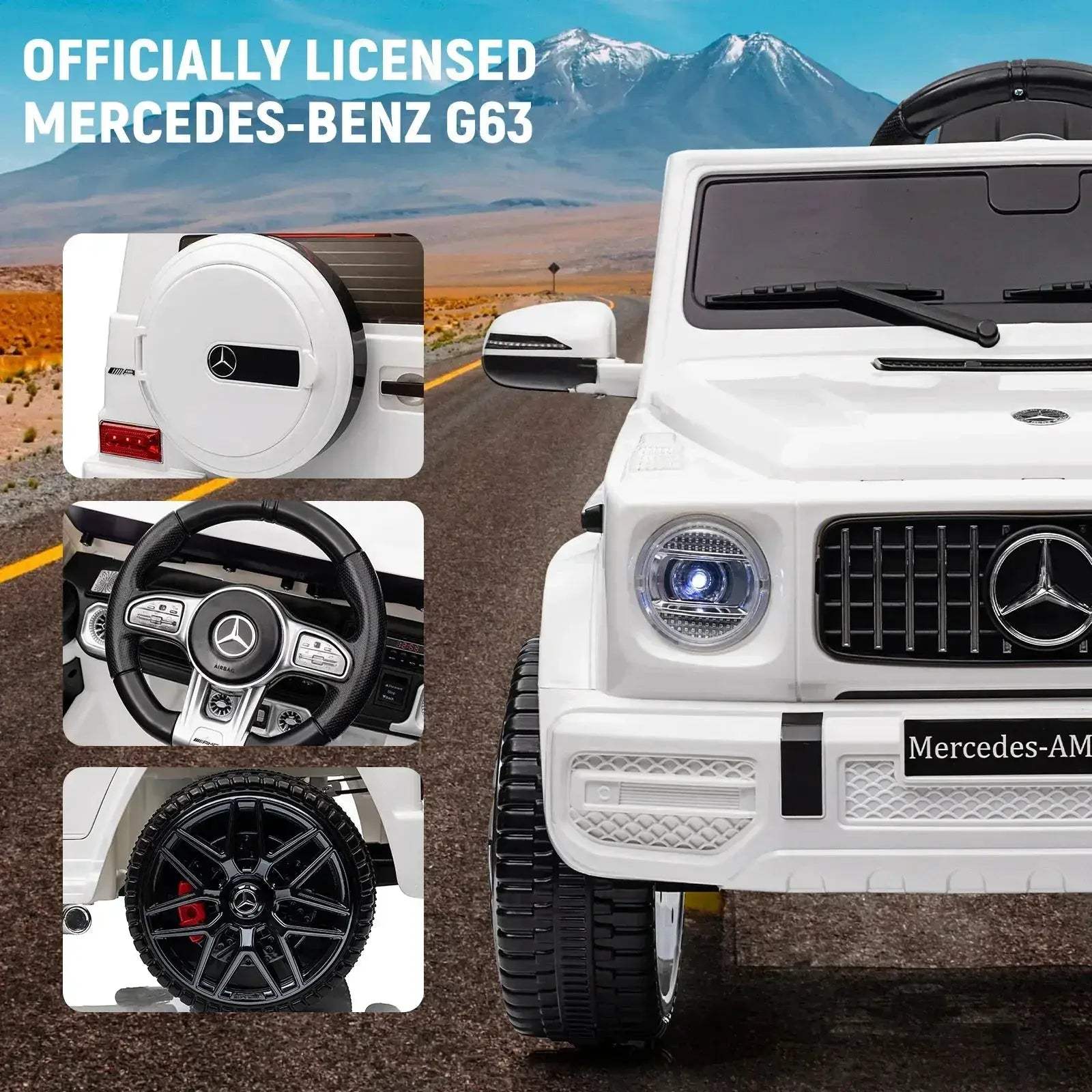 Licensed Mercedes G63 12V Kids Ride On Car With Remote - ToylandEU