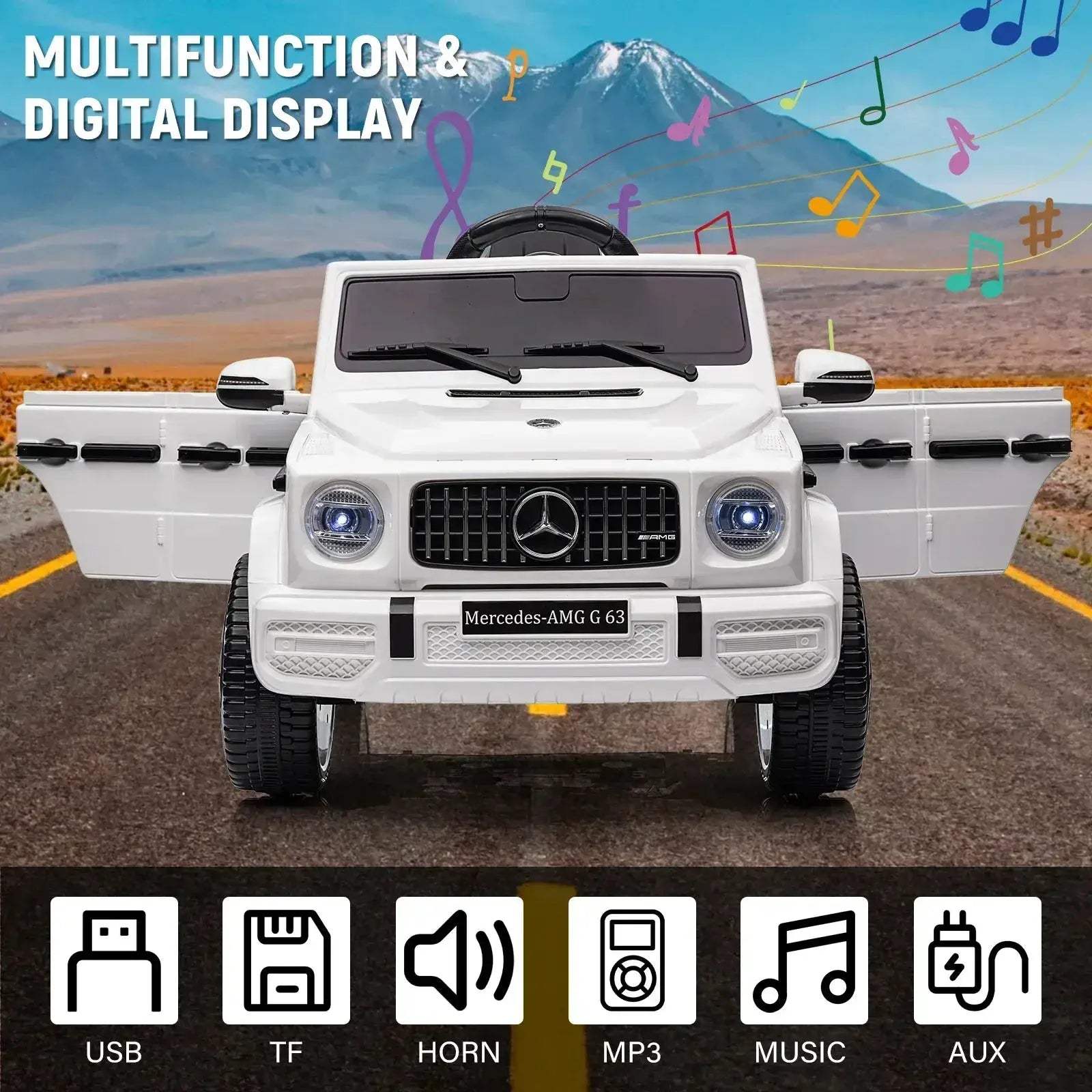 Licensed Mercedes G63 12V Kids Ride On Car With Remote - ToylandEU