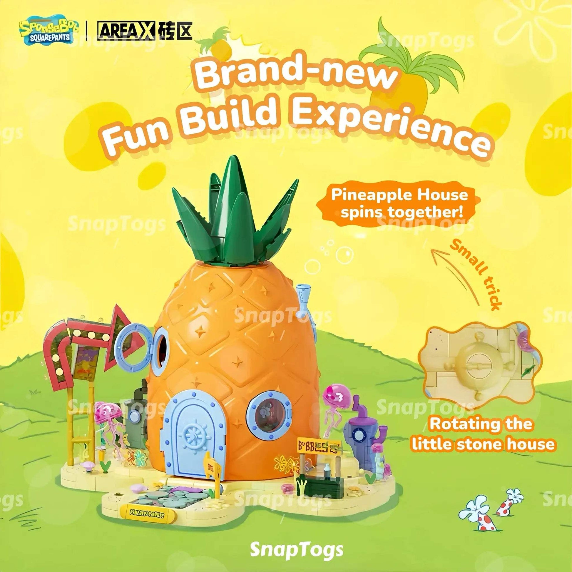 Licensed SpongeBob Lego Compatible Building Blocks Set Collectible - ToylandEU