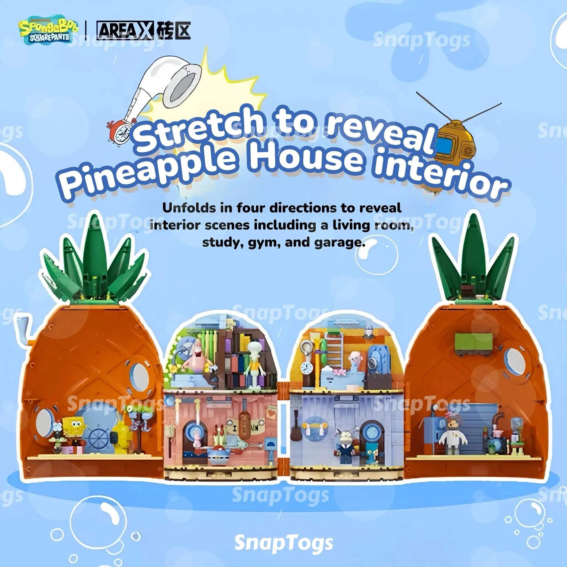 Licensed SpongeBob Lego Compatible Building Blocks Set Collectible - ToylandEU