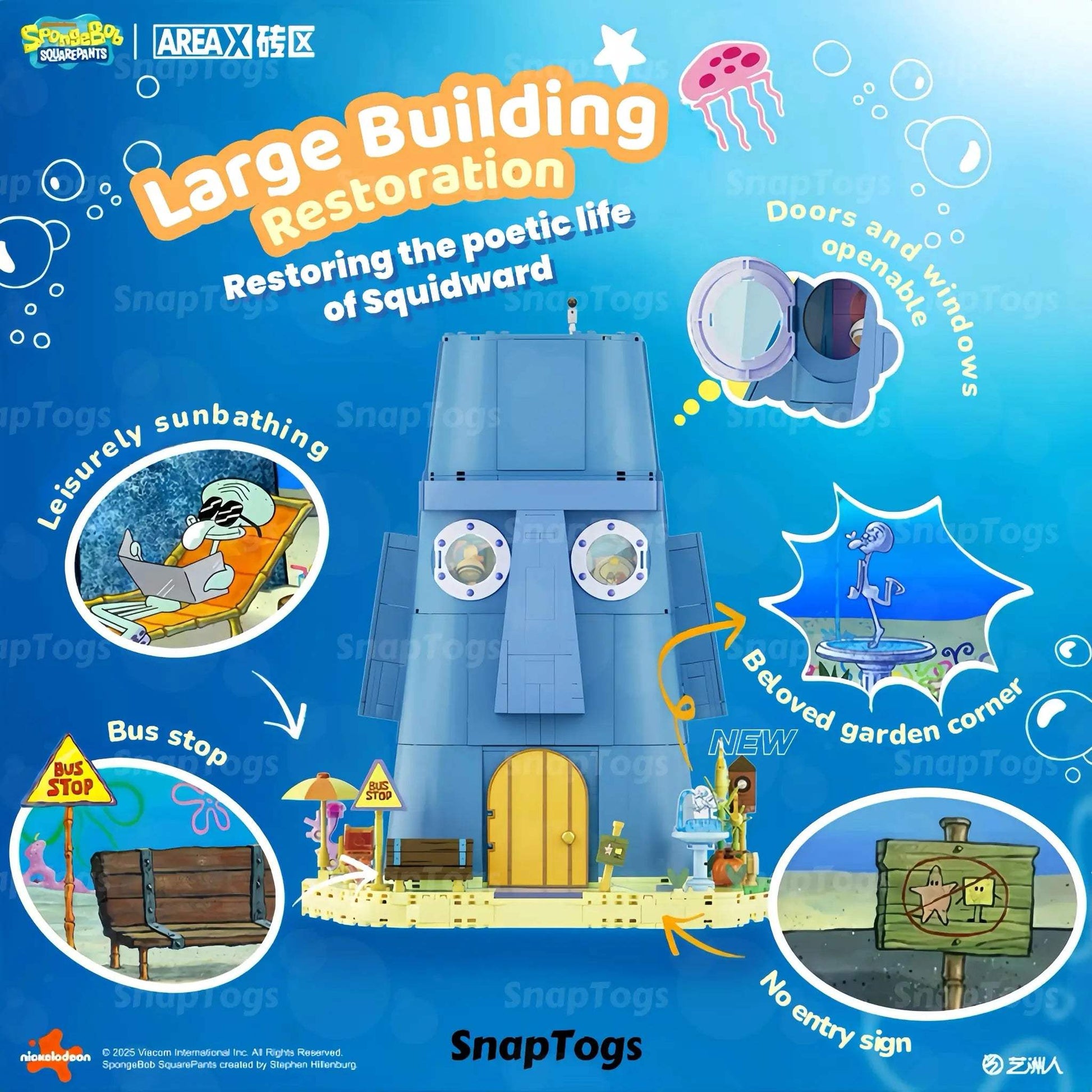 Licensed SpongeBob Lego Compatible Building Blocks Set Collectible - ToylandEU