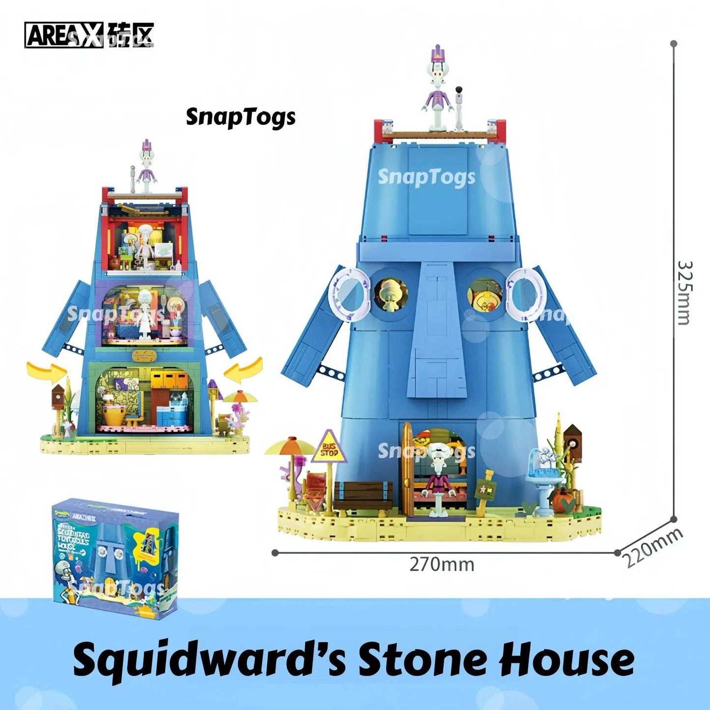 Licensed SpongeBob Lego Compatible Building Blocks Set Collectible - ToylandEU