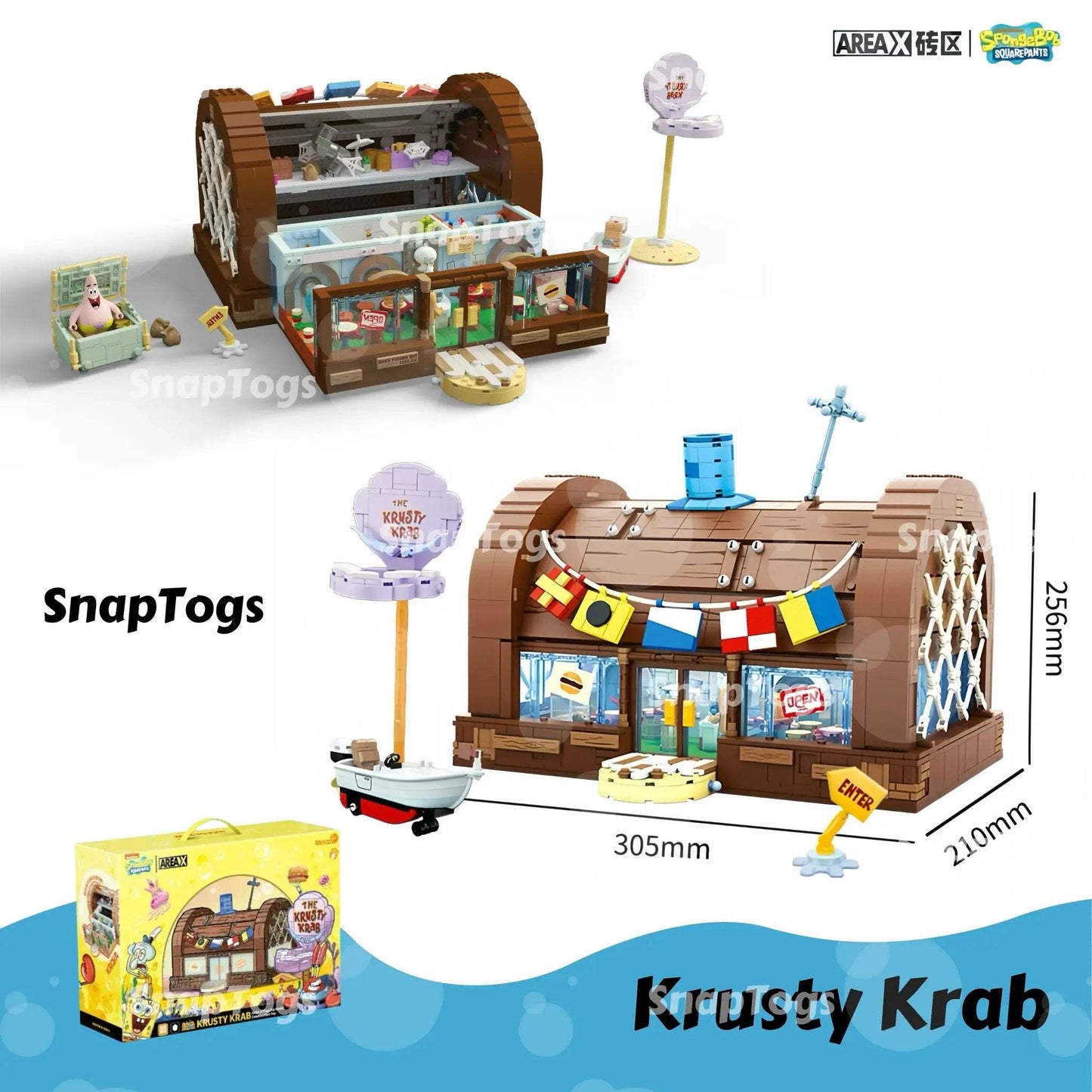 Licensed SpongeBob Lego Compatible Building Blocks Set Collectible - ToylandEU
