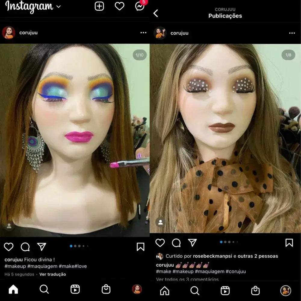 Life Size Silicone Cosmetology Mannequin Head For Makeup Practice - ToylandEU