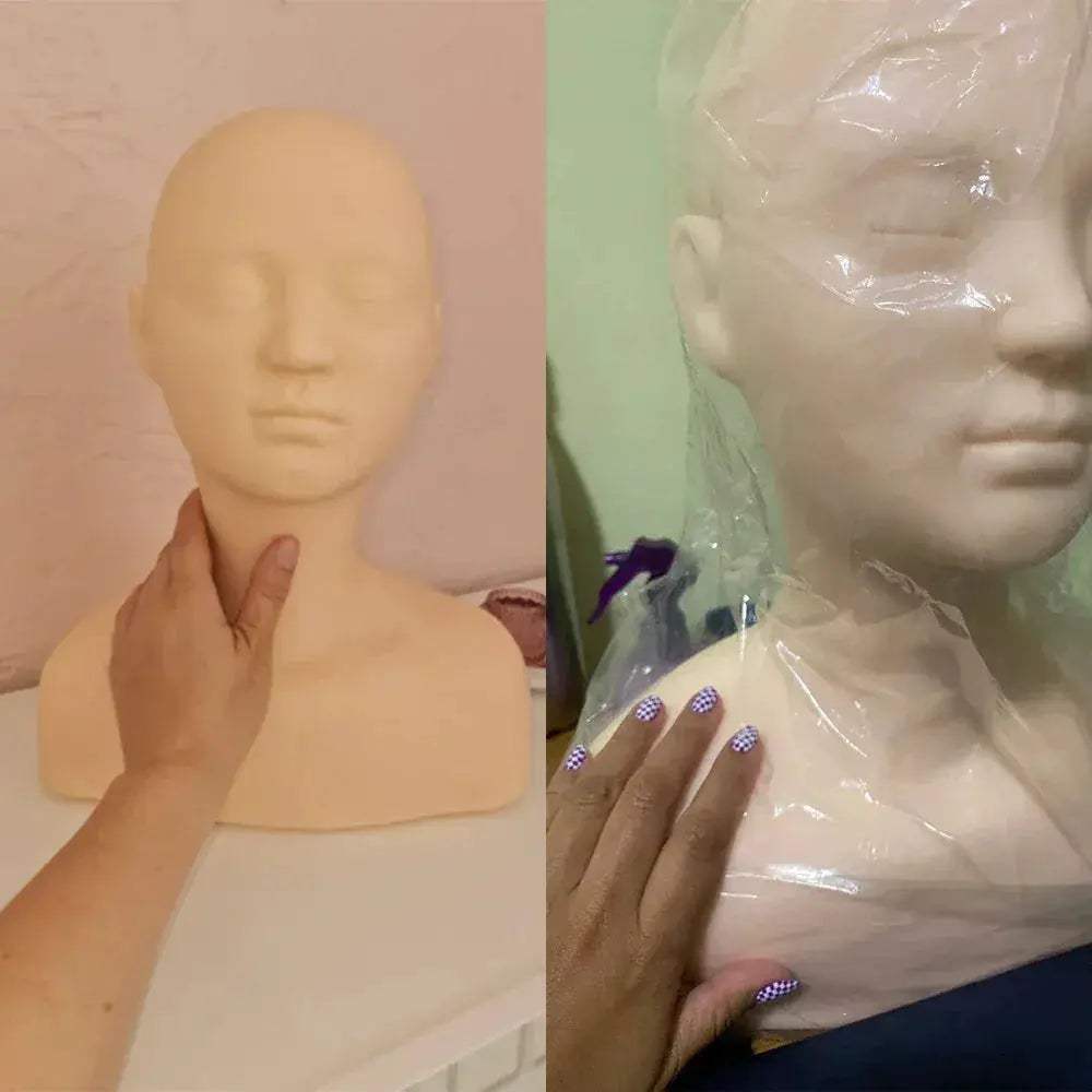 Life Size Silicone Cosmetology Mannequin Head For Makeup Practice - ToylandEU