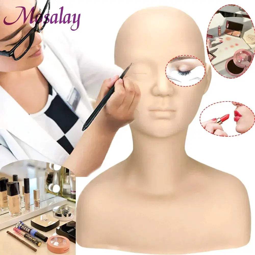 Life Size Silicone Cosmetology Mannequin Head For Makeup Practice - ToylandEU