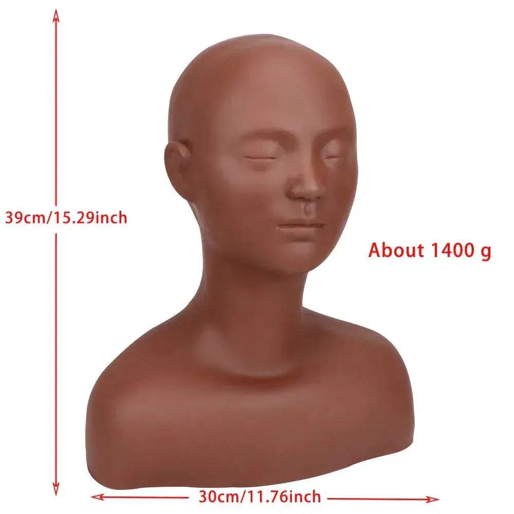Life Size Silicone Cosmetology Mannequin Head For Makeup Practice - ToylandEU