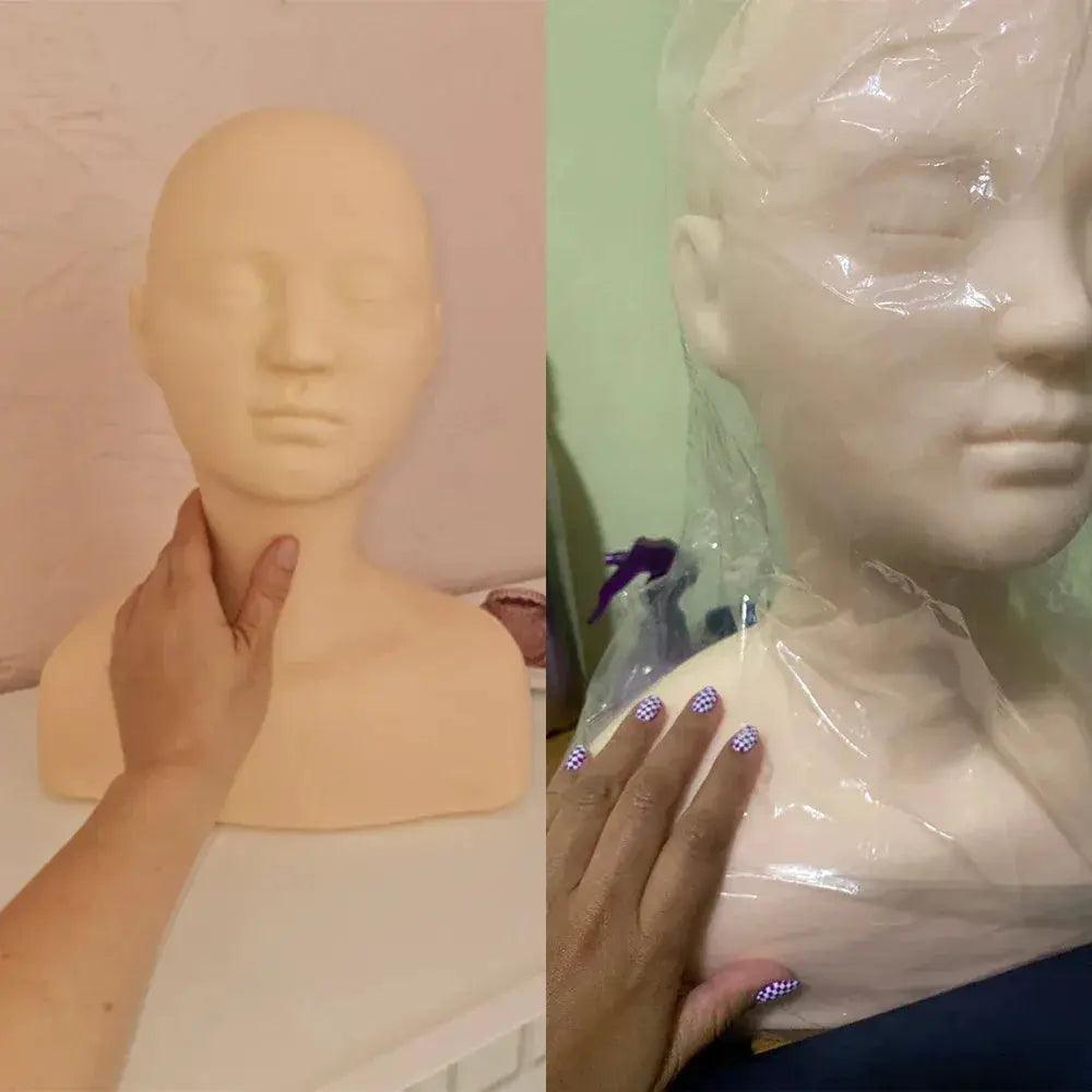  Life Size Silicone Cosmetology Mannequin Head Realistic -  ToylandEU™