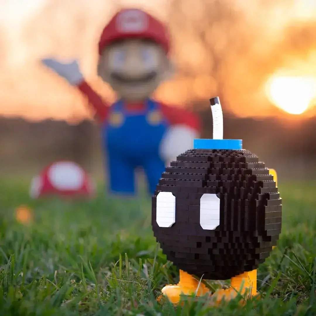 Lego Angry Bomb Life Size Replica For Mario Fans Display - ToylandEU