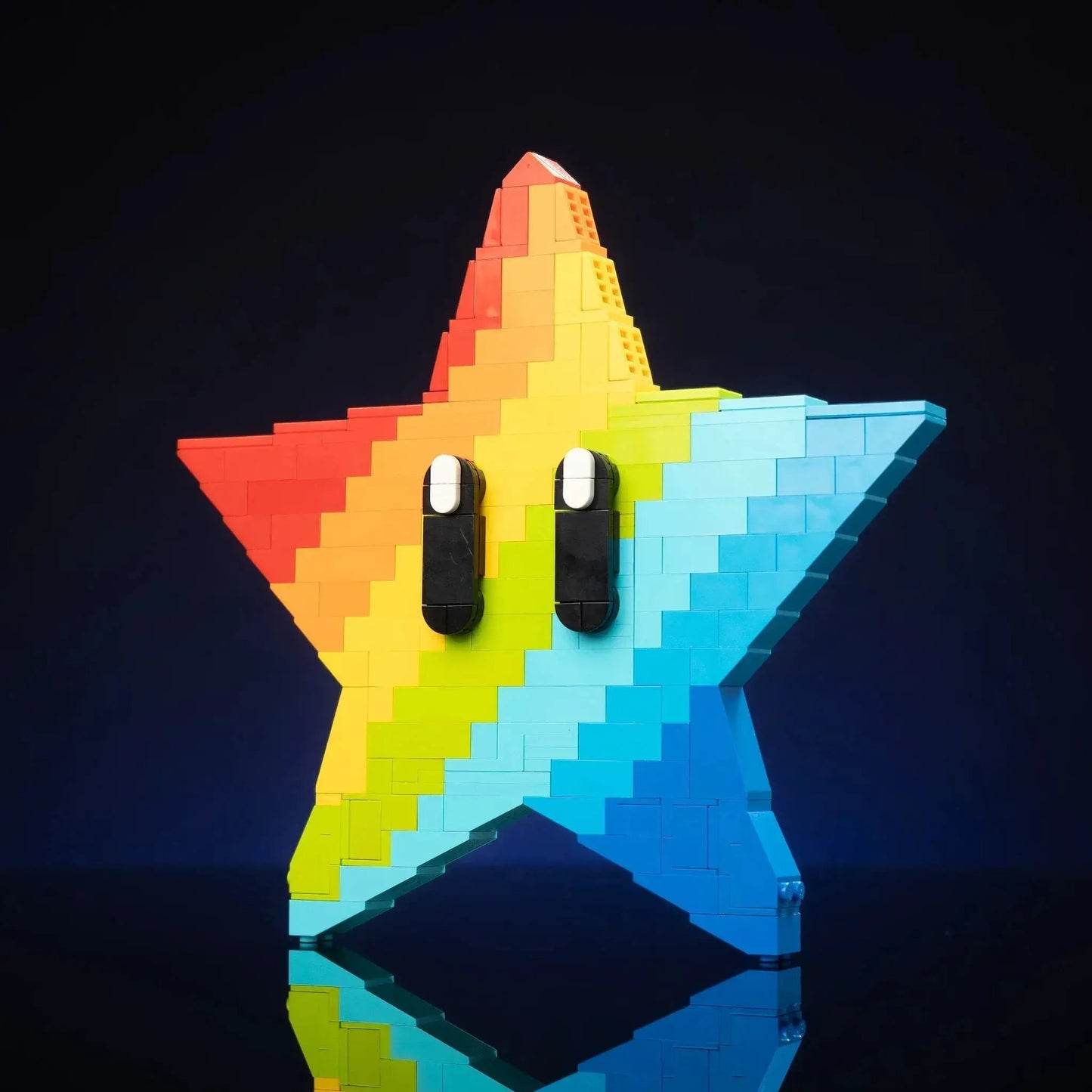 Lego Rainbow Star Wall Mount Display Life Sized For Collectors - ToylandEU