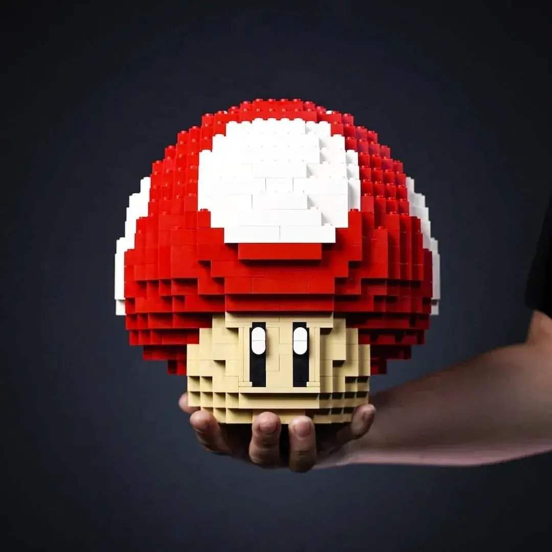 LEGO Red Mushroom Life Sized Display Model For Collectors - ToylandEU