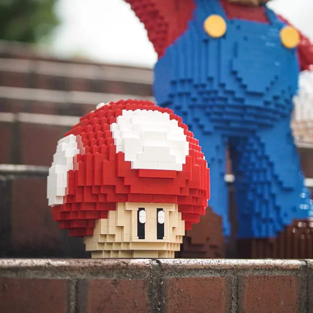 LEGO Red Mushroom Life Sized Display Model For Collectors - ToylandEU