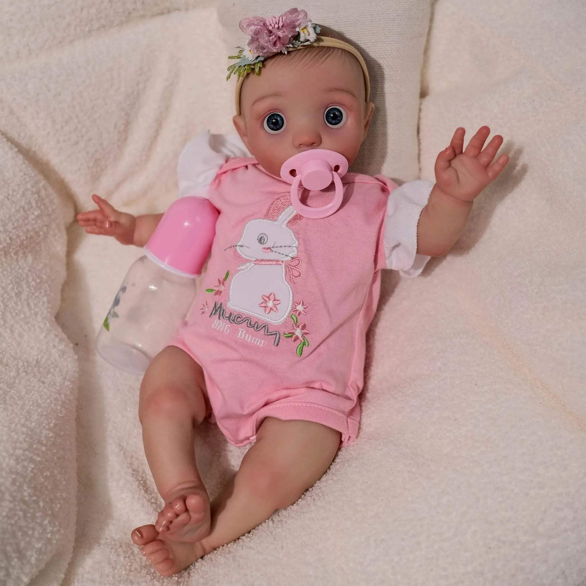 Lifelike 16 Inch Baby Doll Handmade Vinyl Soft Touch Collectible - ToylandEU
