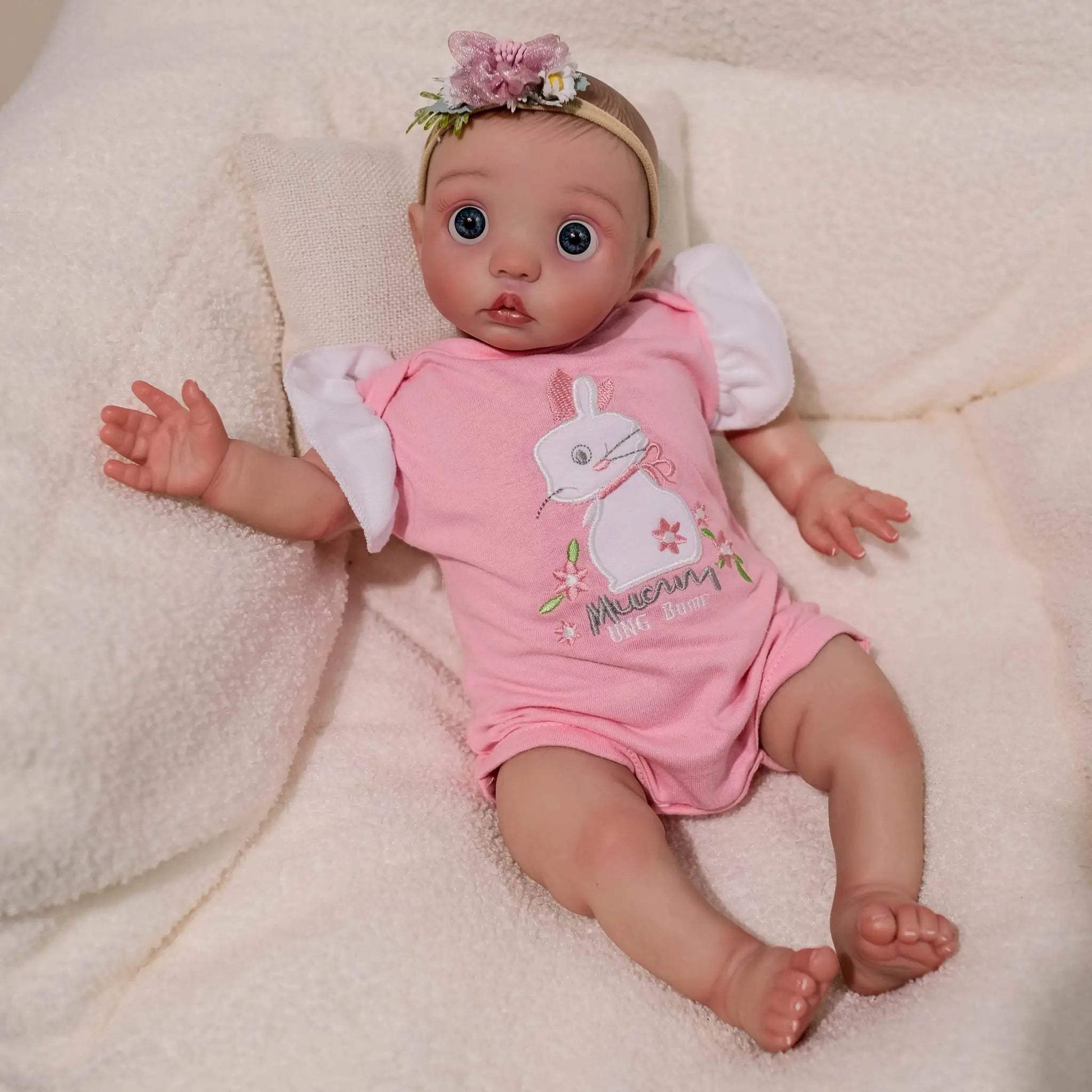 Lifelike 16 Inch Baby Doll Handmade Vinyl Soft Touch Collectible - ToylandEU