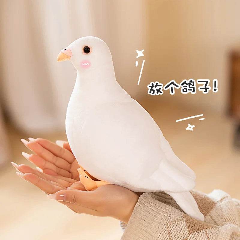 Lifelike 20cm Pigeon And Magpie Plush Toy For Home Decor - ToylandEU