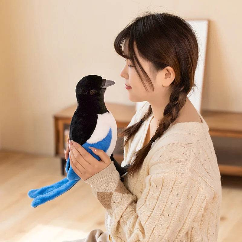 Lifelike 20cm Pigeon And Magpie Plush Toy For Home Decor - ToylandEU