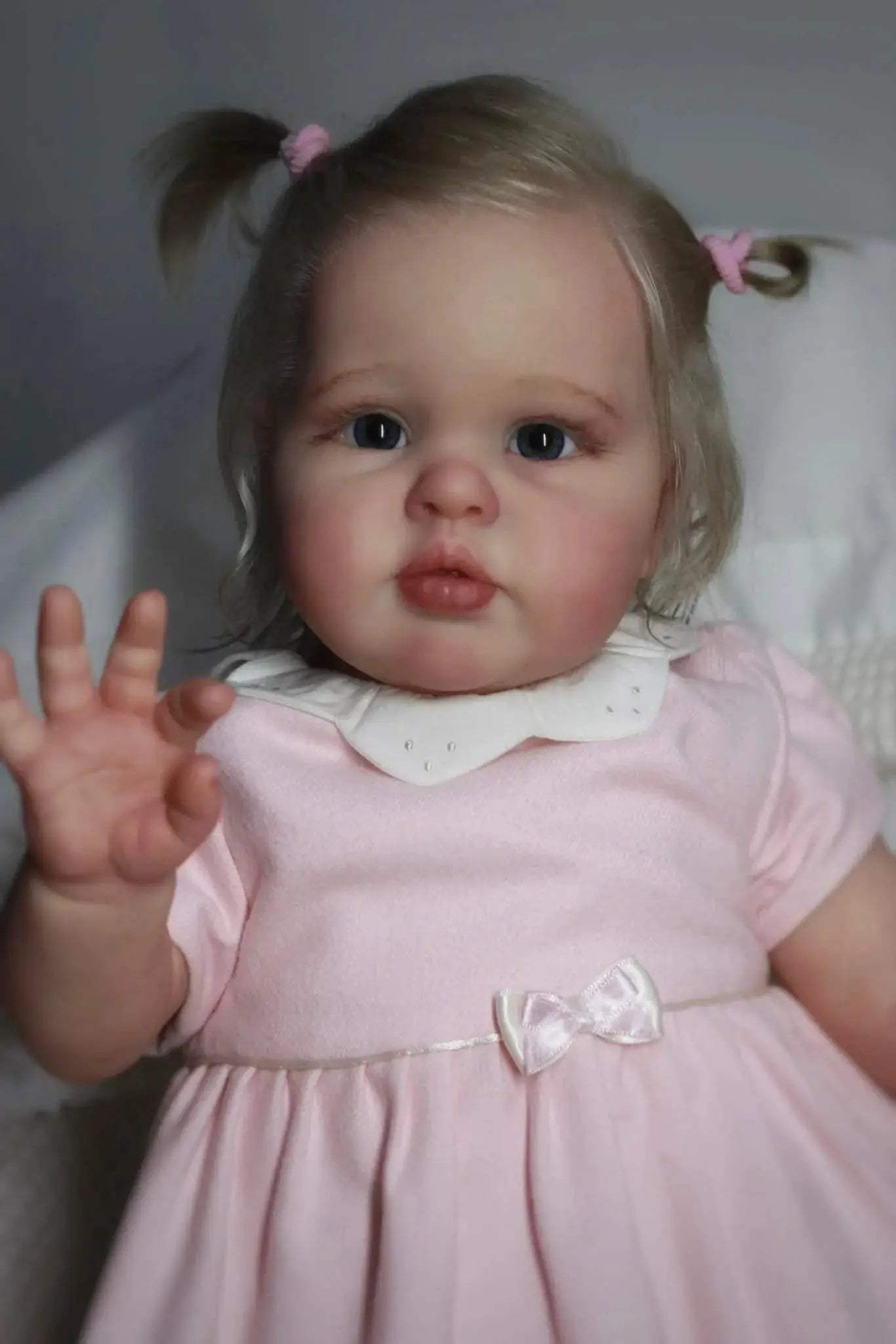  Lifelike 24 Inch Reborn Baby Doll Hand Rooted Hair CE -  ToylandEU™